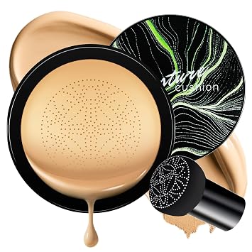 CC Cream Concealer Cushion Foundation BB Cream Waterproof Buff Beige | Foundation Face MakeUp Moisturizing Long-Lasting, Brighten, Full Coverage for Even Skin Tone