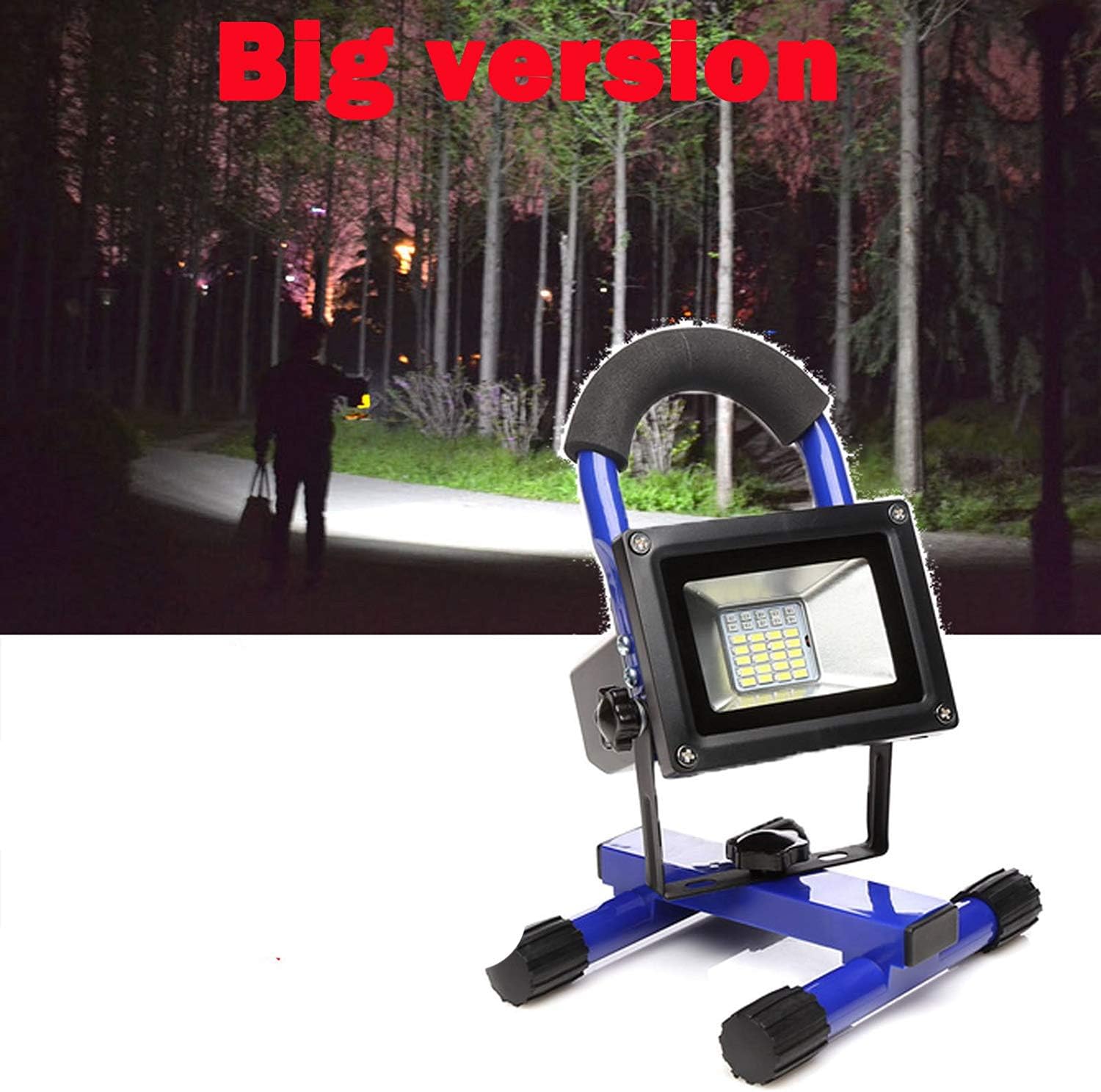 30W Portable LED Rechargeable USB Port 360°Rotating Floodlight Work Camping Outdoor Emergenry Hand Work Lamp 6000LM IP65 Waterproof
