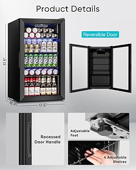 Amazon.com: Feelfunn Beverage Refrigerator and Cooler - 126