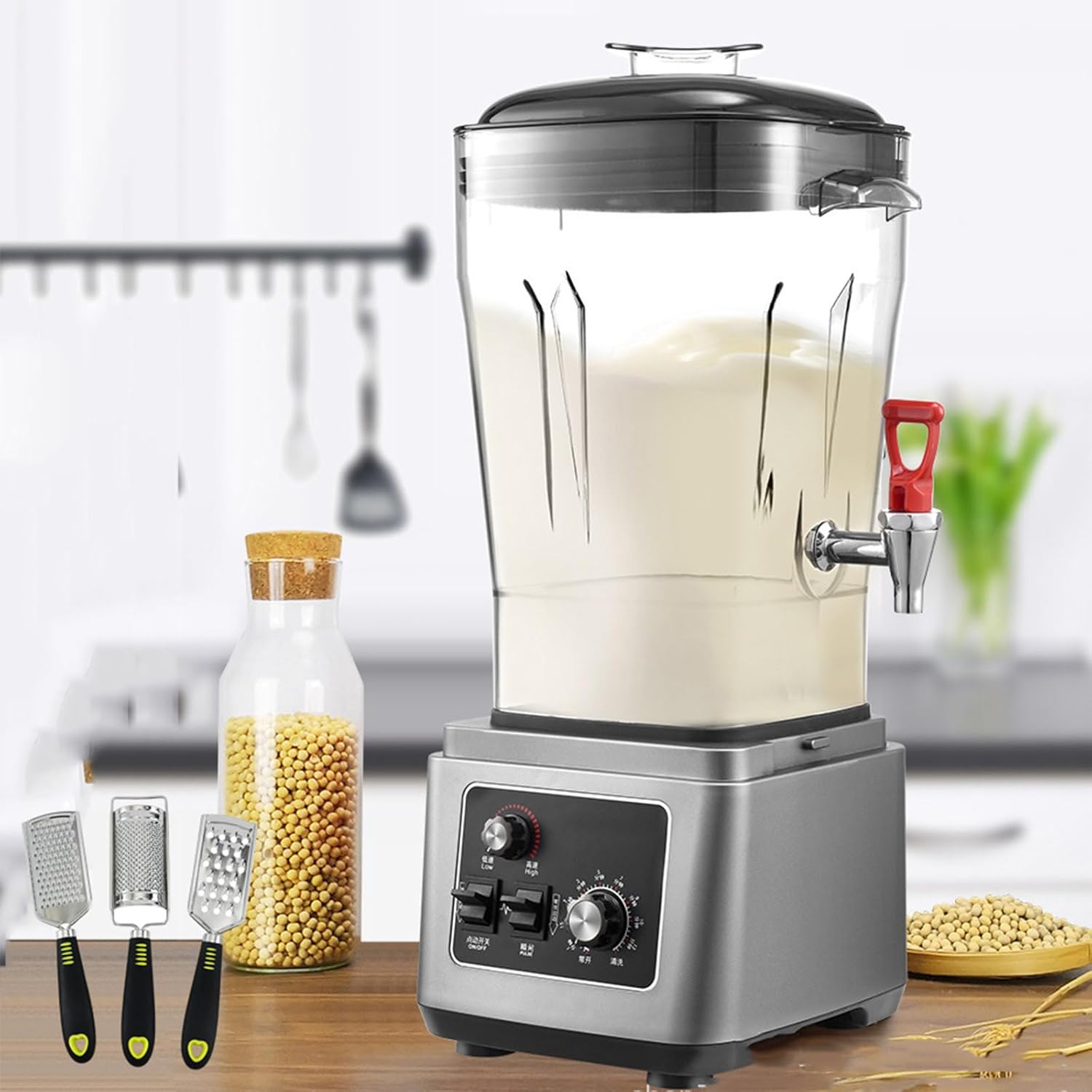 Food Blender and Grinder 45000RPM | Electric Kitchen Mixer Soy Milk Machine 11L/15L/19L | Smoothie Blender(19L)