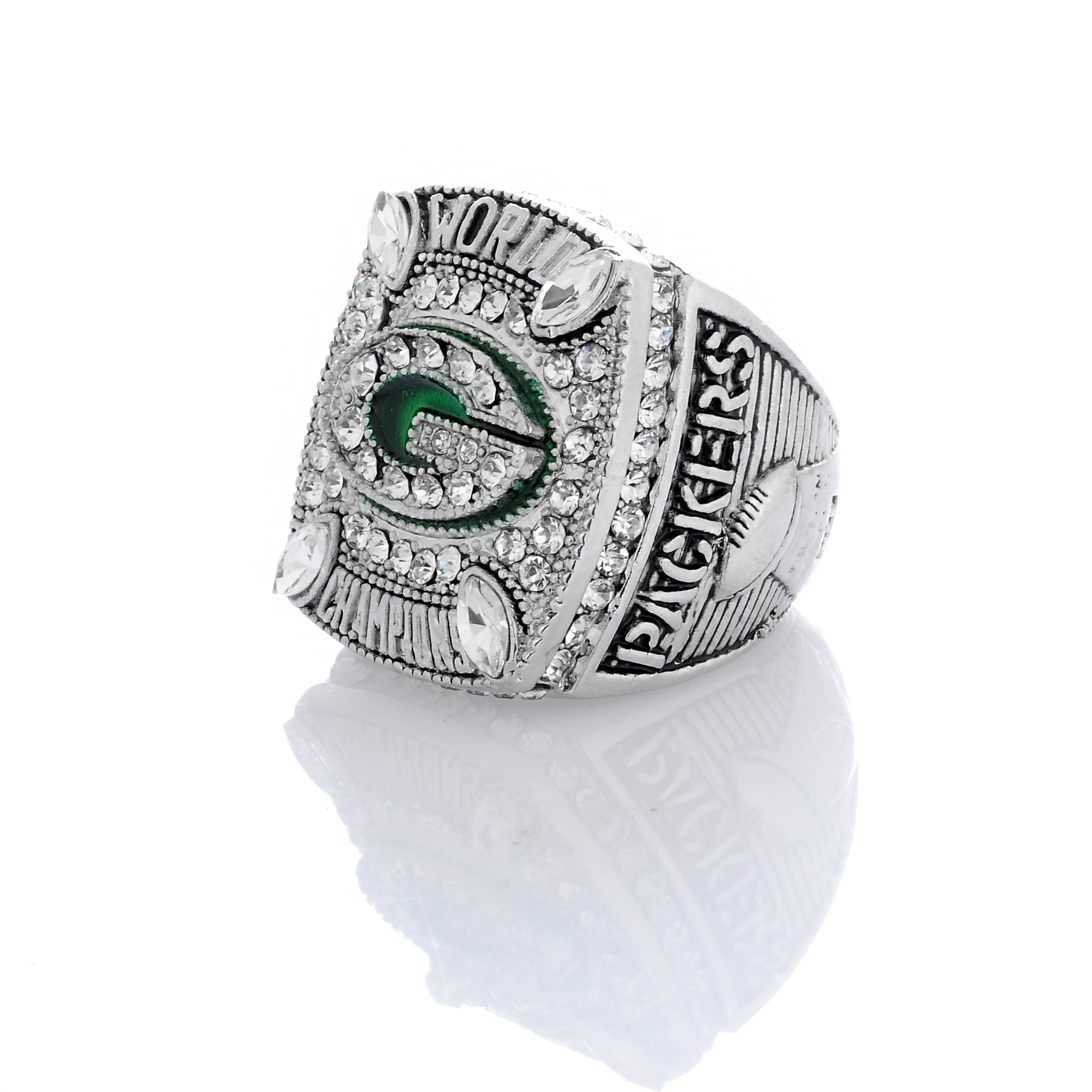 Q&N NFL Green Bay Packers Super Bowl Ring Replica Champion Steelers Coleccionables