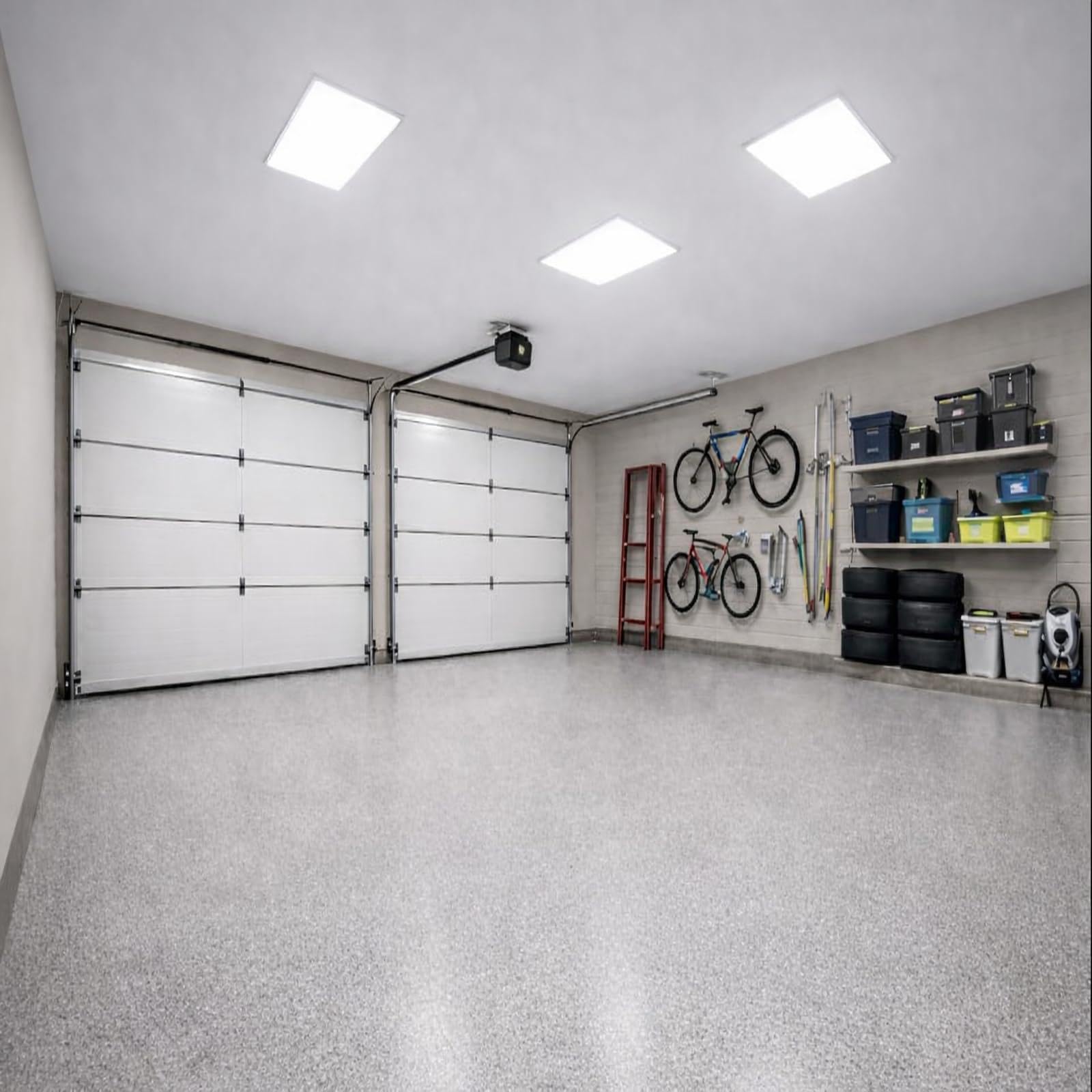Europalamp - Pack de 4 paneles LED - 60 x 60 cm - 40 W - Blanco frío 6000 K - alta luminosidad, varios modelos disponibles