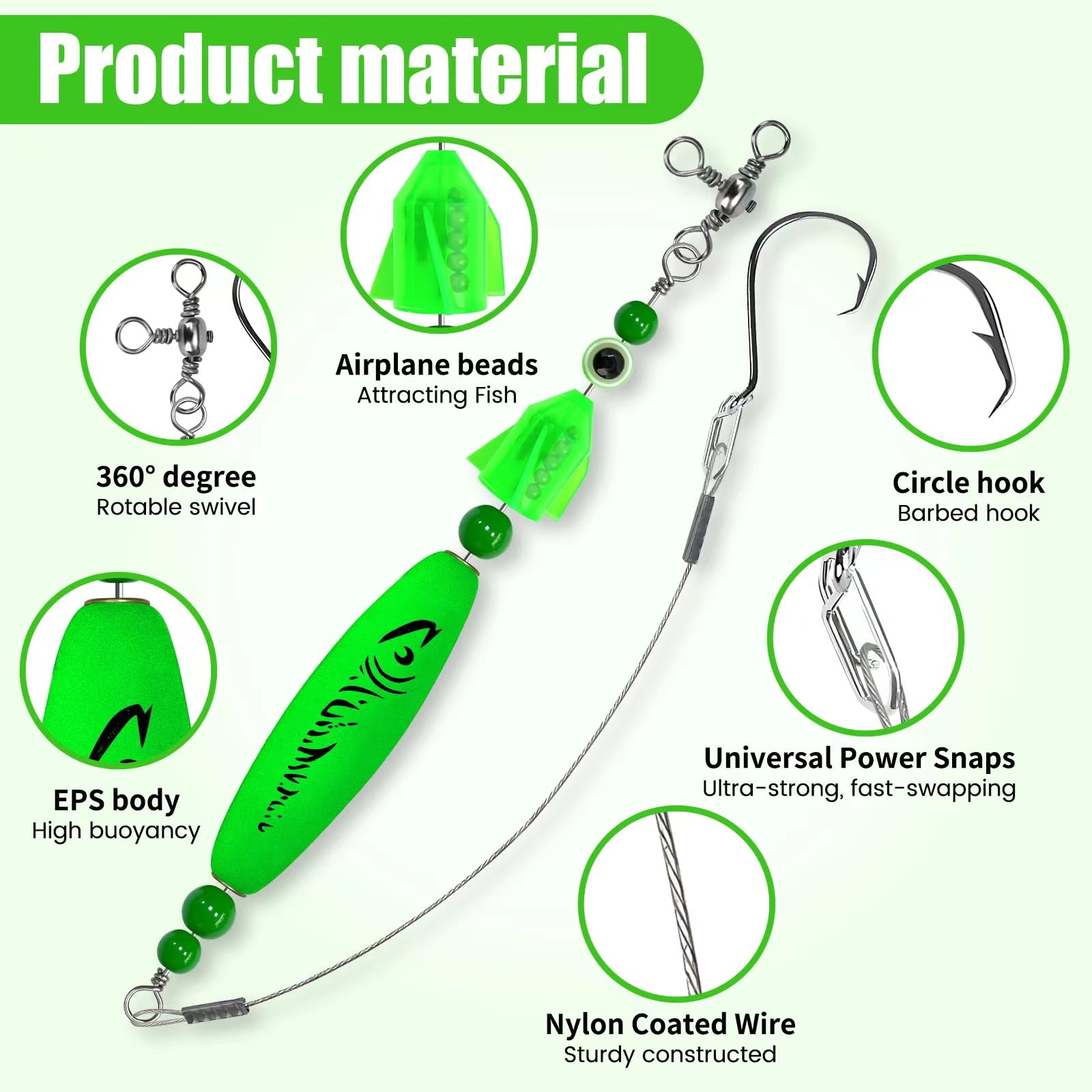 Terminale Santee Cooper Rig YOTO Per Pesca Al Pesce Gatto &ndash; Rattler