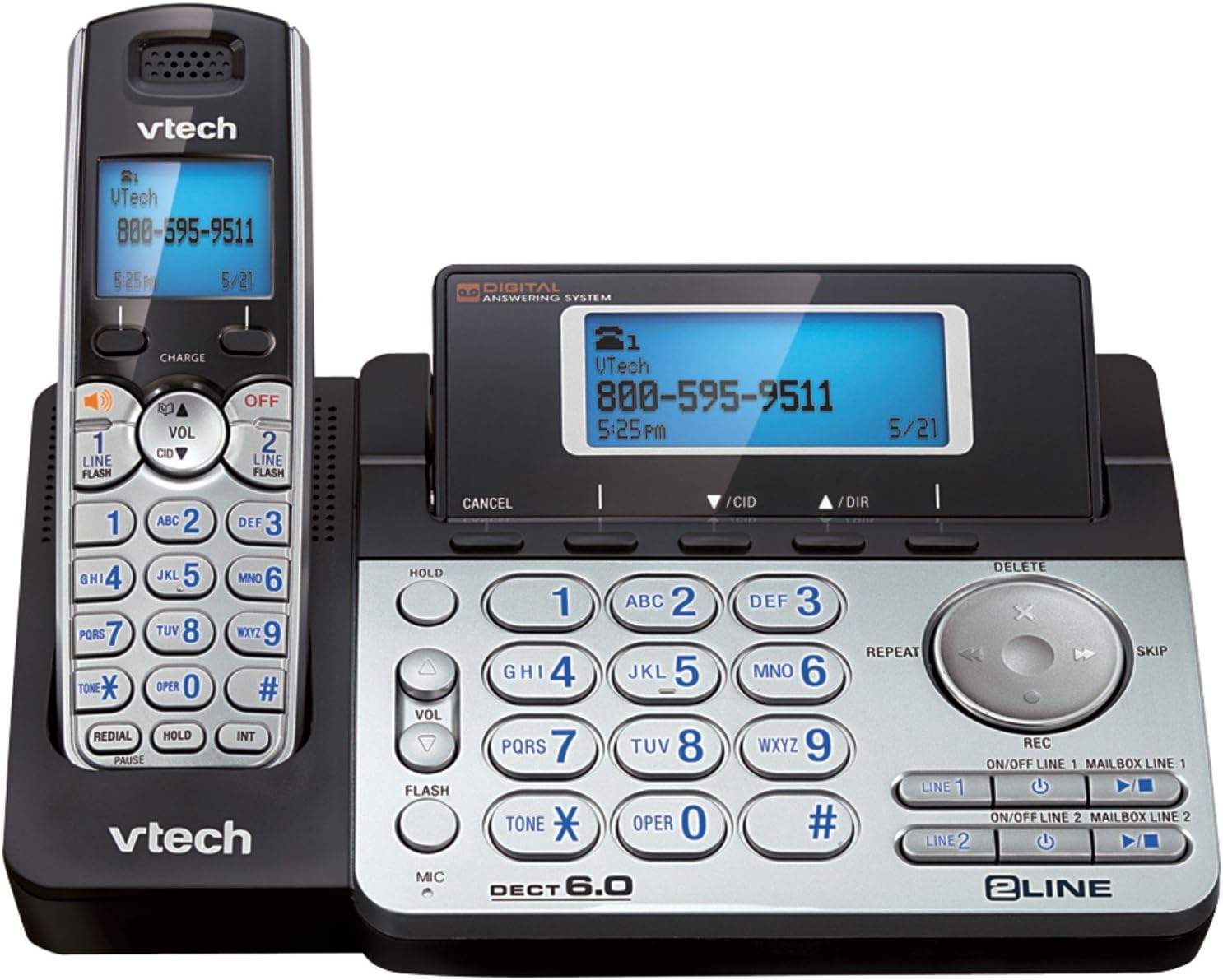DS6151 - Two-Line Expandable Cordless Phone with Answering System