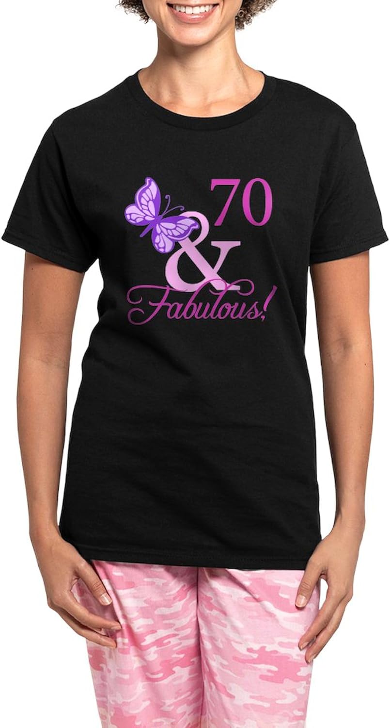 CafePress Fabulous_Plumb70 Women's Dark Pajamas Womens Novelty PJ Sleepwear
