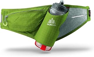 Marsupio a Vita per Uomo Donna, Zainetto con Borraccia 600 ML da Corsa Ciclismo Trail Running per Ragazzo Ragazza