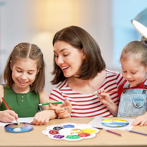 Miniatura 4 de Jongdari 6 rocas de río extra grandes para pintar kit de pintura de roca de 472 a 551 pulgadas para niños rocas de pintura grandes a granel rocas