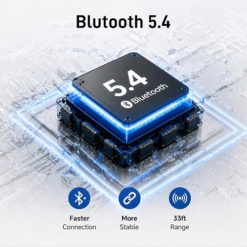 TIMU Casque Bluetooth Over Ear sans fil 5.4 avec 100 heures d'autonomie - 7