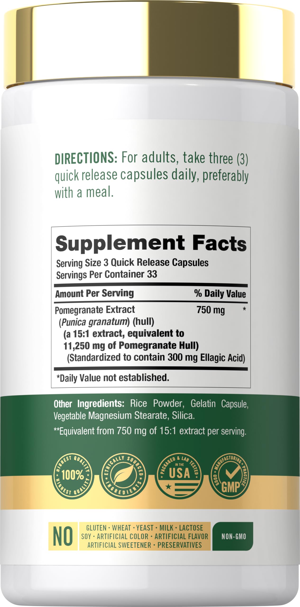 Carlyle Pomegranate Extract | 100 Capsules | Traditional Herb — Amazon image 2