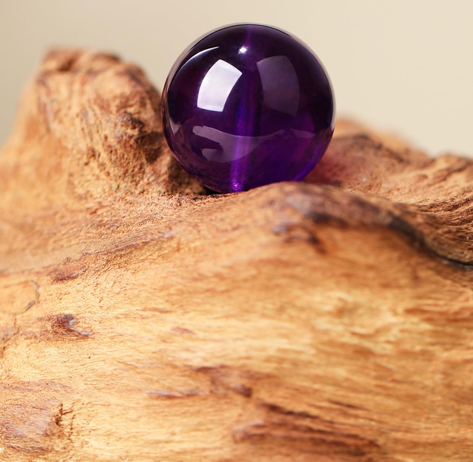 Natürliches rohes uruguayisches Amethyst-Armband, Unisex-Energiearmband „Neun lila spirituelles Feuer, Premium-Heilstein-Armband mit Amethyst-Kristallpunkten,7mm