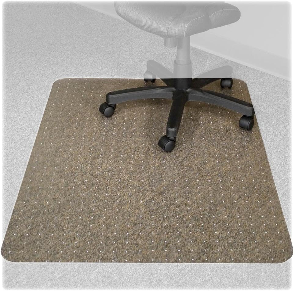 Advantus RecyClear Chair Mat for Carpets up to 1/2-Inch Thick, Recycled, 36 x 48 Inches with 20 x 12 Inch Lip, Clear (AVT40111)