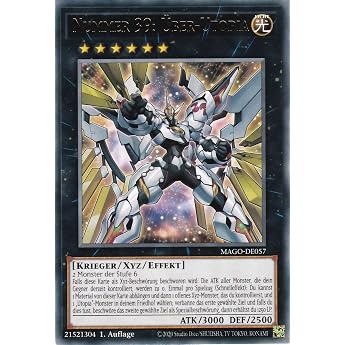 MAGO-DE057 - Number 39  ber-Utopia - Rare - Reprint - German - Maximum Gold - with LMS Trading Fieldcenter Card Yugioh