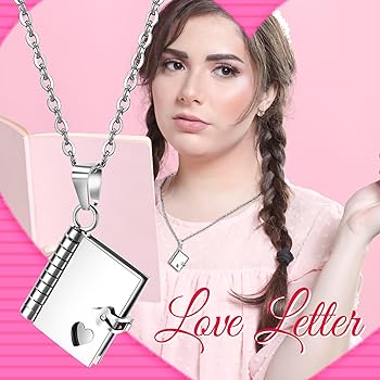 Collana Ciondolo Libro Personalizzabile Con Incisione - Regalo Anniversario Per Lui E Lei - Foto 8