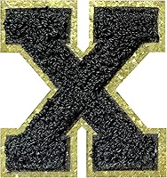 Vista 72 de Parches de letras de felpilla termo-adhesivas de 2.2", parches de letras de felpilla para ropa (negro, 26)