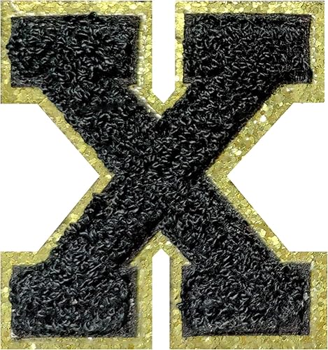 Miniatura 94 de 4 parches de letras de felpilla blanca, parches termo-adhesivas de 2.2", parches de letras de felpilla para ropa (M)