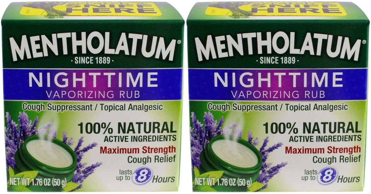 Mentholatum Nighttime Vaporizing Rub with Soothing Lavender,1