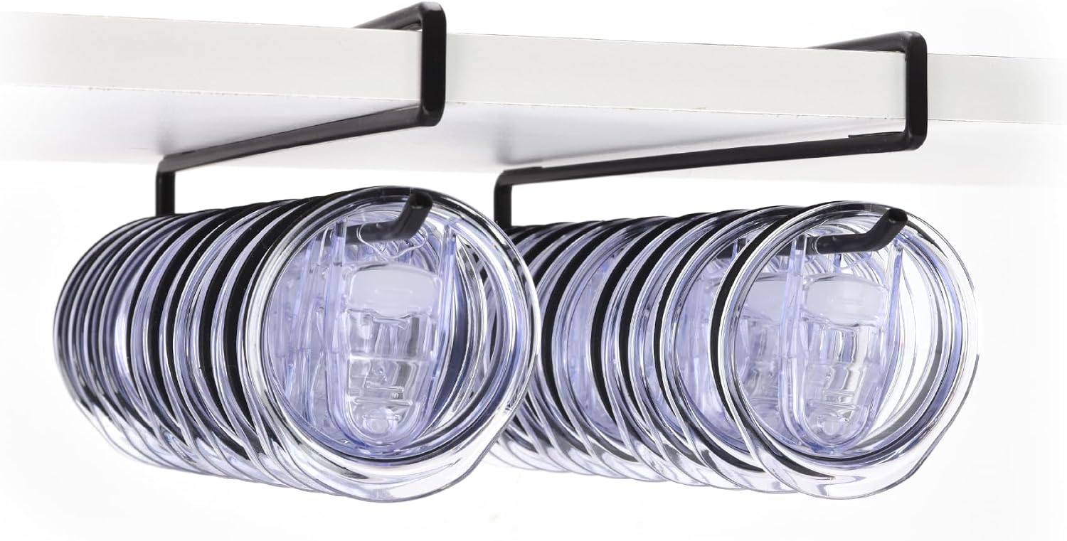 xympo Tumbler Lid Organizer Inside Cabinet, fits Yeti Lids