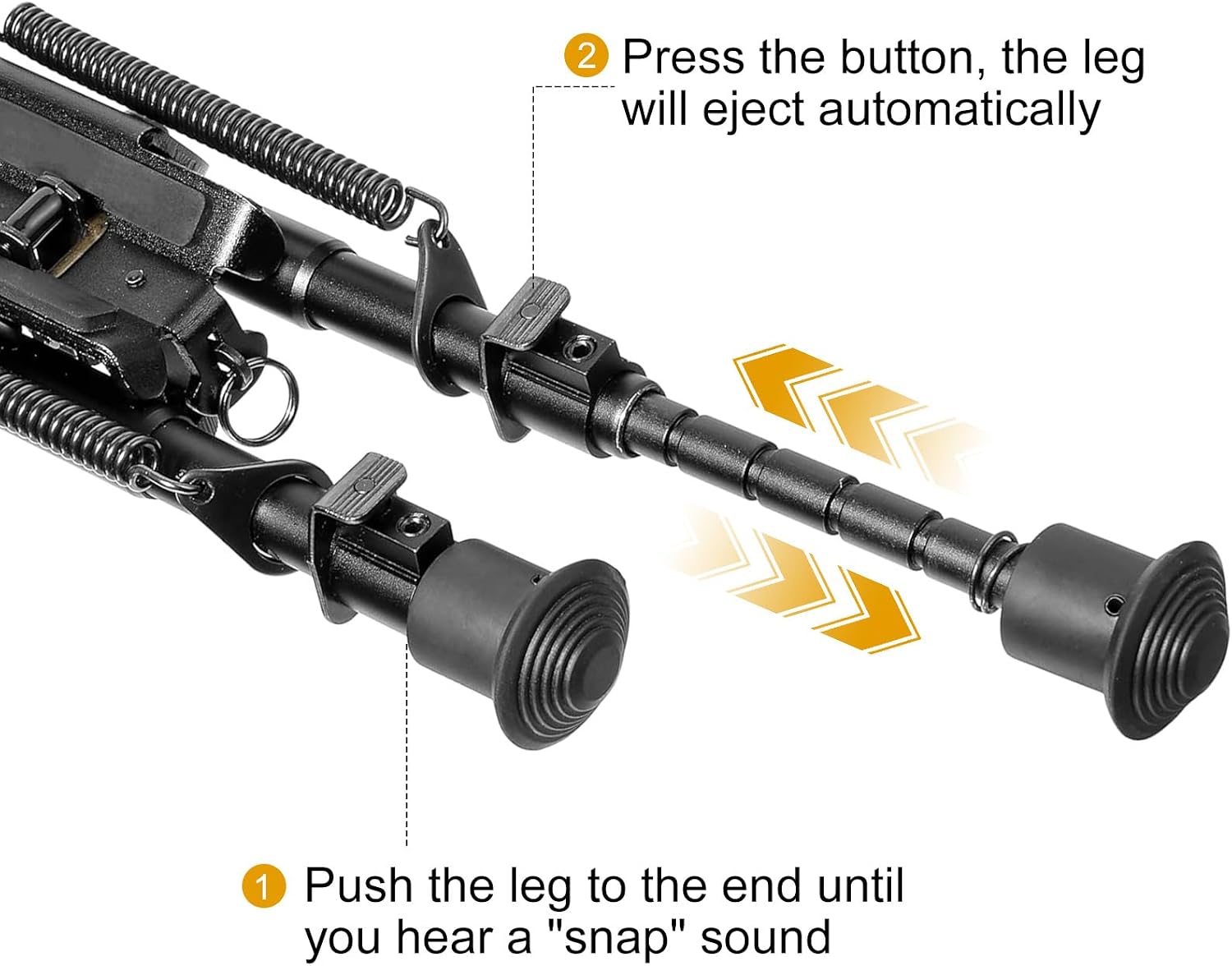 Besrilien Rifle Bipod Compatible with Mlok Bipod for Rifle 6-9 Inches with Adapter