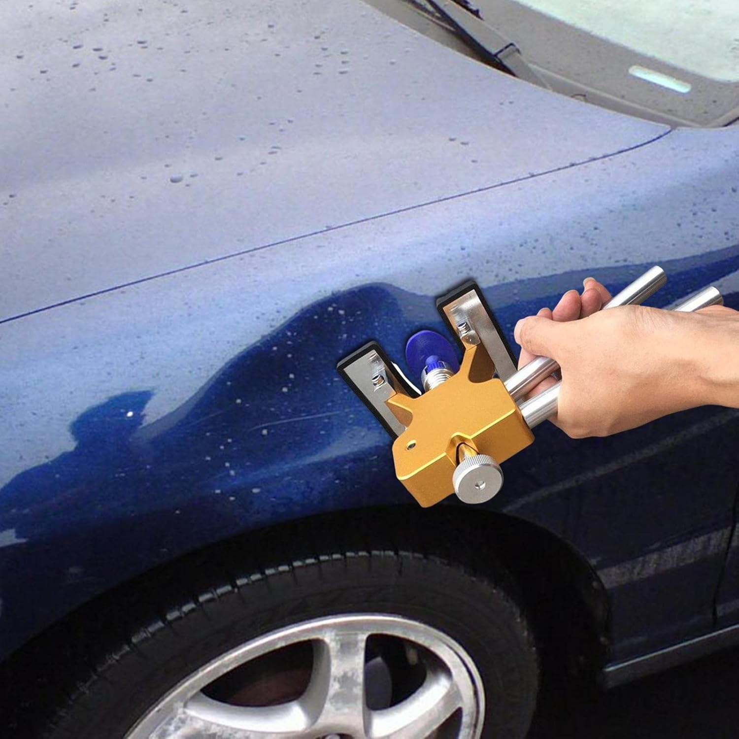 Mayhug, estrattore per ammaccature, kit per la rimozione delle ammaccature | Kit estrattore per ammaccature per auto con 18 guarnizioni, kit estrattore per ammaccature per auto, estrattore per