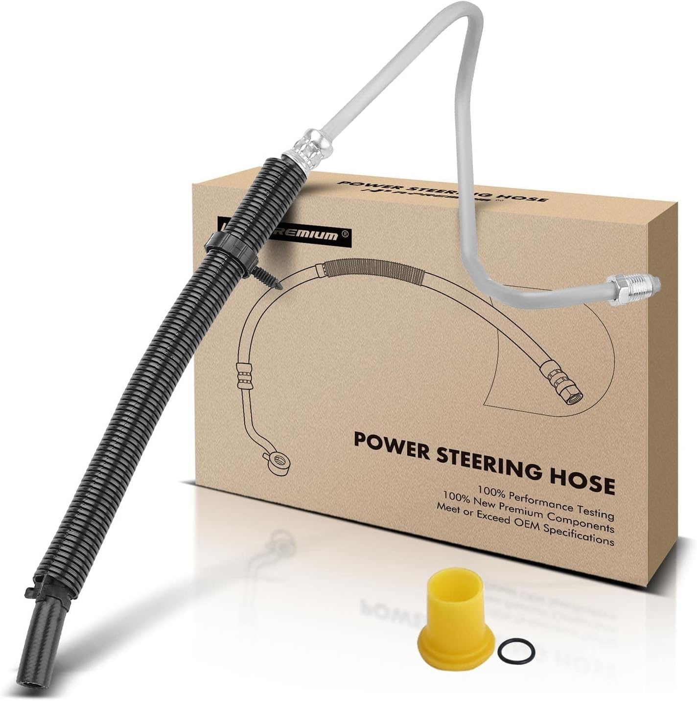 A-Premium Power Steering Hose Return Hose Line Assembly Compatible with Chevrolet GMC Silverado Sierra 2500 3500 HD 2007 2008 2009 2010 V8 6.6L From Gear