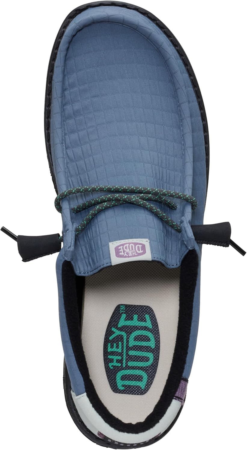 HEYDUDE Men’s Wally Quilted Slip-On Loafers | Lightweight Comfortable Casual Moc Toe Everyday Shoes - Image 2