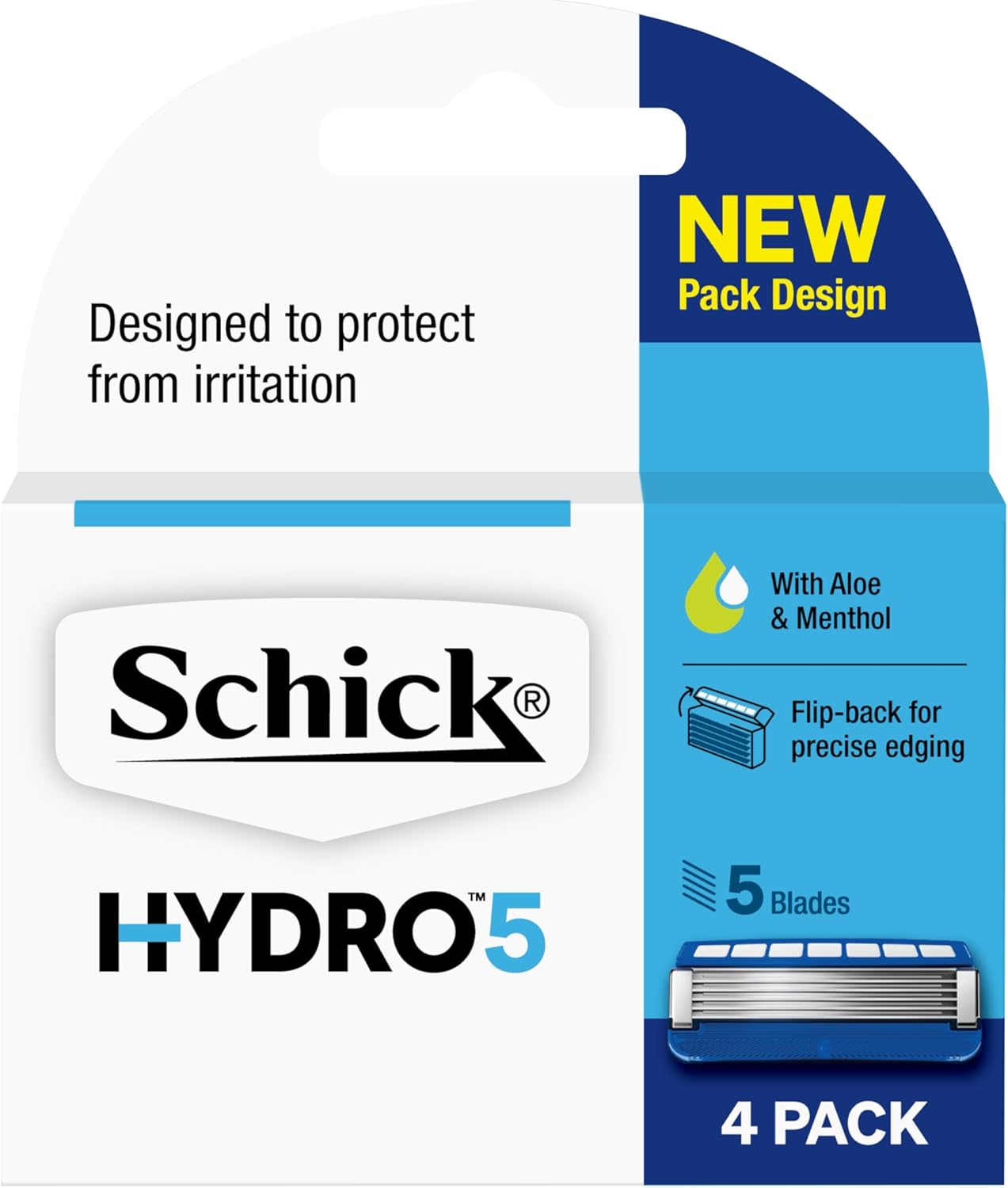 Schick Hydro 5 Blade Razor Cartridge RefillInstant Lubricating