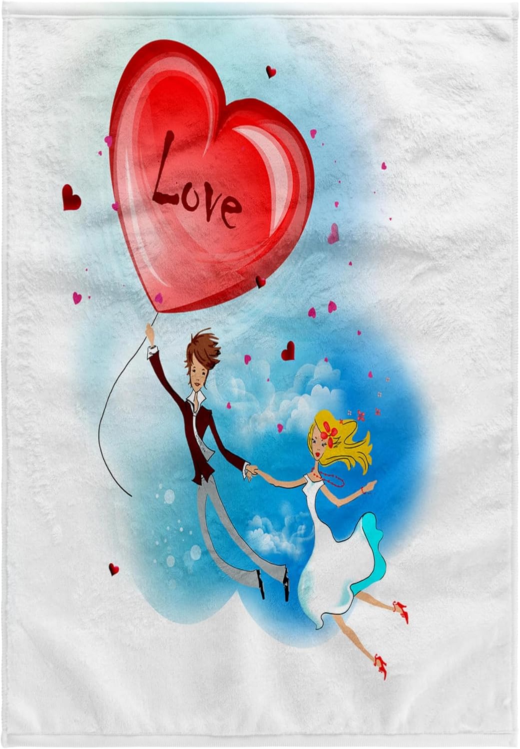 3dRose Fly with Heart 22x30 Bath Hand Pool Towel