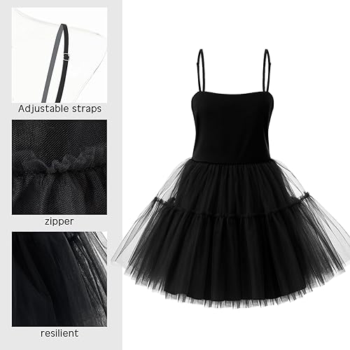 Miniatura 4 de Disfraz de estrella del pop de los años 80 para mujer, vestido tutú con accesorios, conjunto de disfraz de Halloween con temática de los años 80