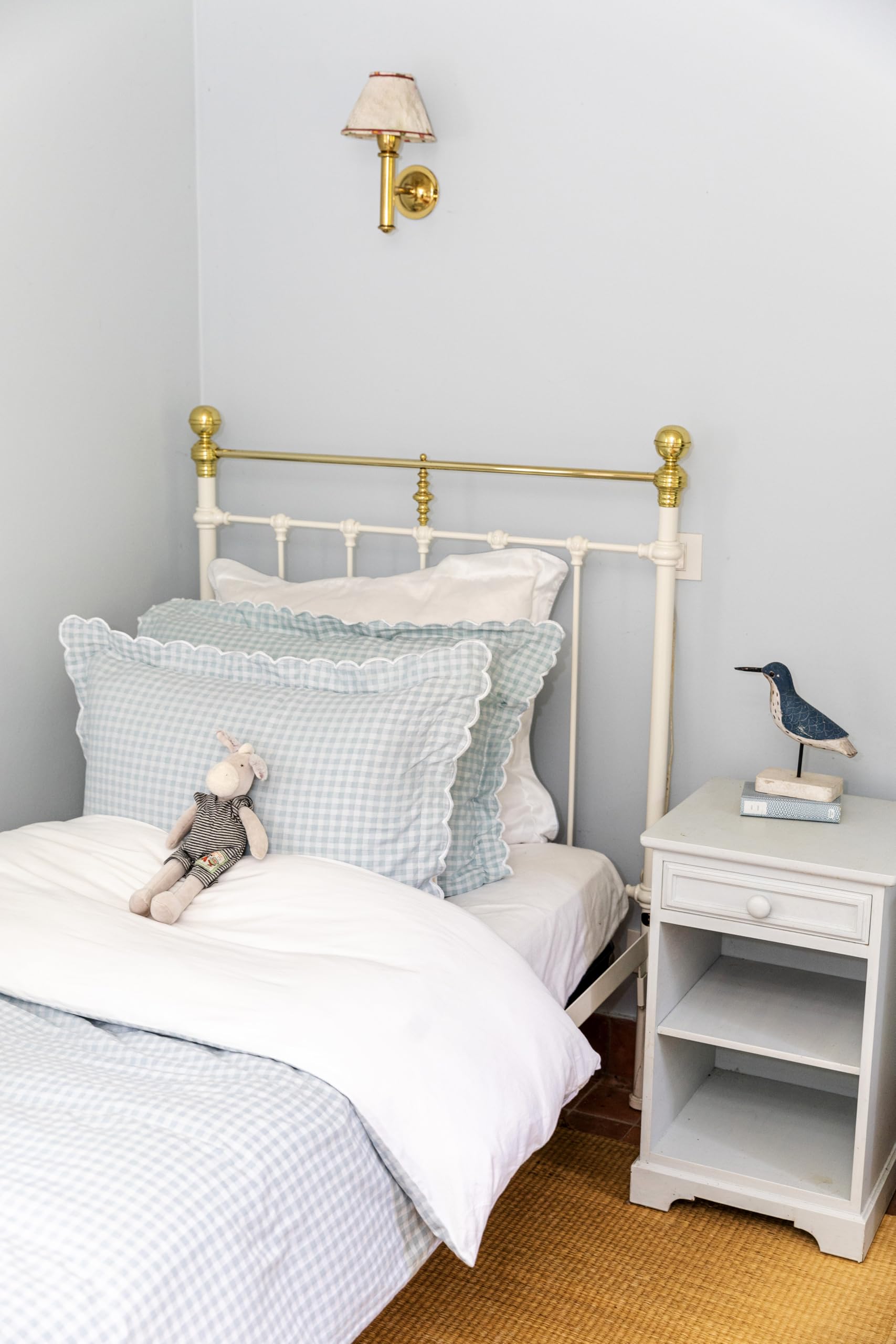 Housse de couette 140x200 parure de lit enfant en coton avec drap housse et taie d'oreiller