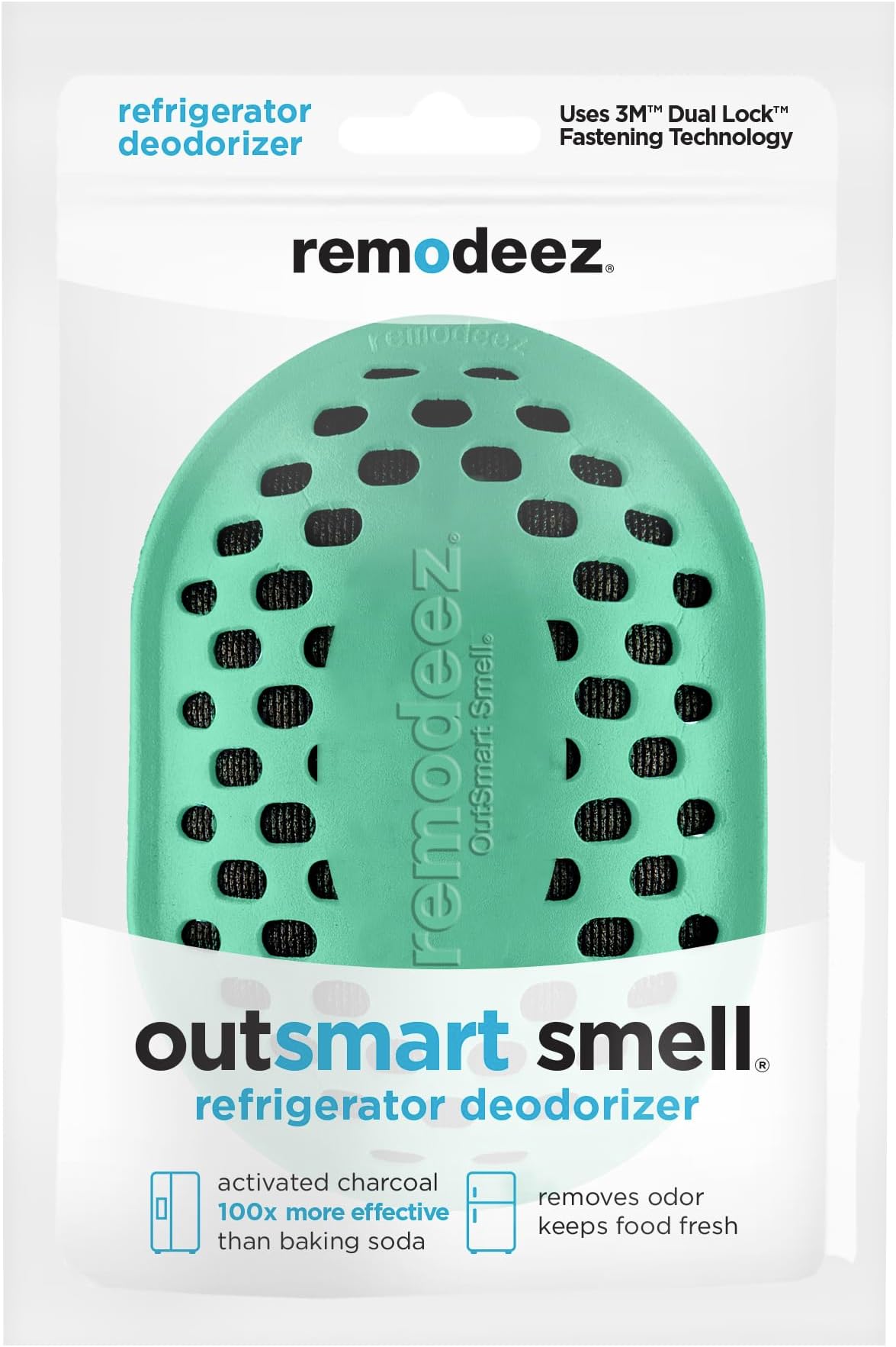 remodeez Refrigerator Deodorizer and Odor Eliminator, Activated Charcoal Bags, Charcoal Air Purifiers, Odor & Moisture Absorber
