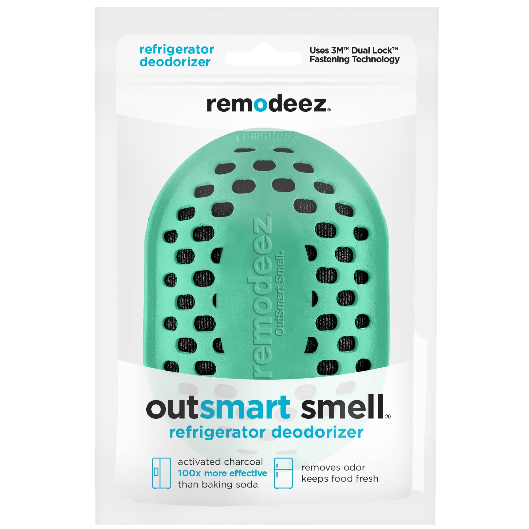 remodeez Refrigerator Deodorizer and Odor Eliminator, Activated Charcoal Bags, Charcoal Air Purifiers, Odor & Moisture Absorber (2pack)