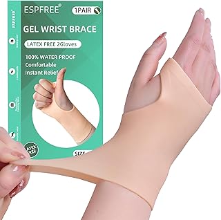 Waterproof compression Carpal Tunnel Wrist Brace,Highly Elastic Wrist Support Brace for women and men carpal tunnel relief for Sports Protecting/Tendonitis Pain Relief/Arthritis-Fits Right&Left Hand