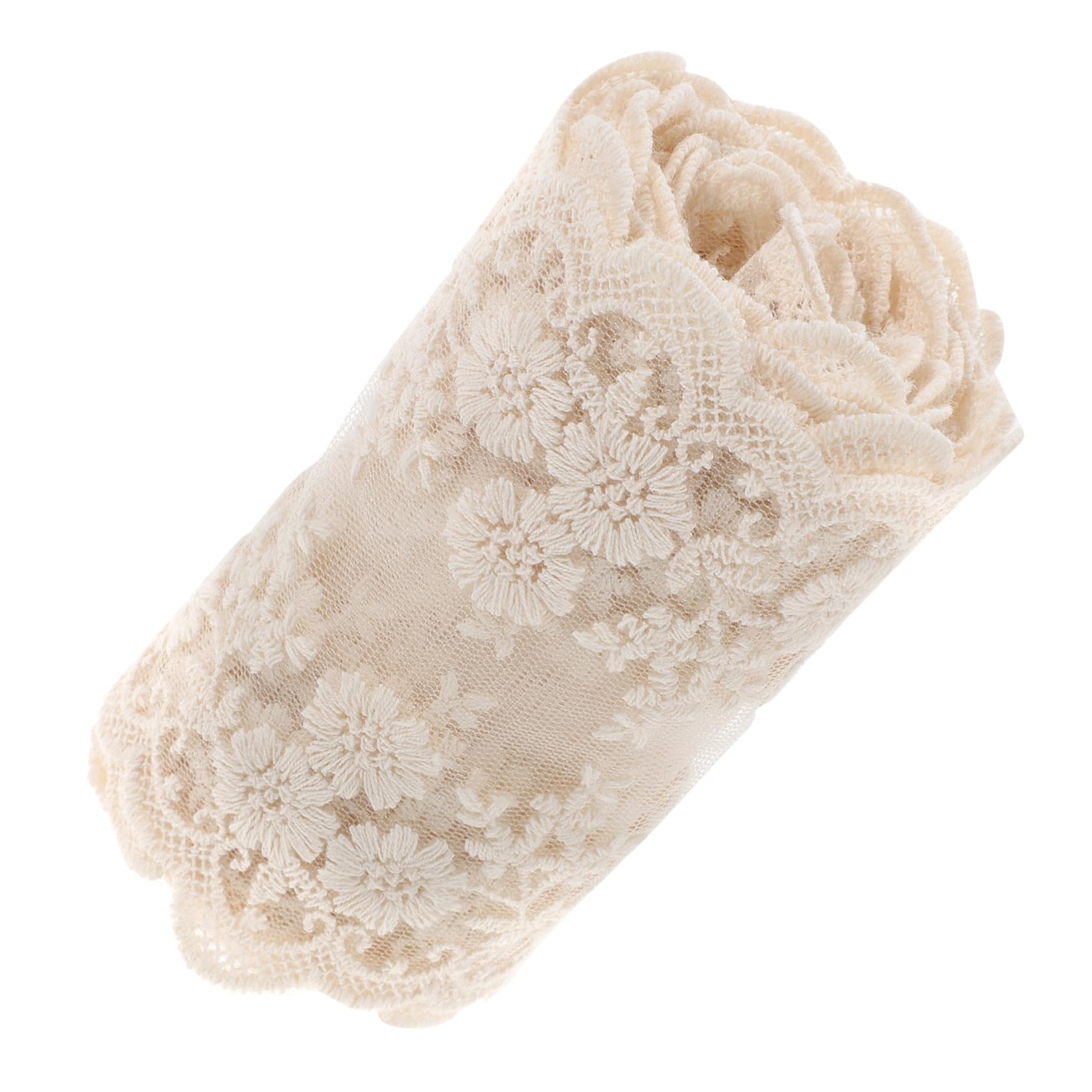 4rollos Encaje De Boda Trimming De Encaje Decorativo De Metros Material Para Manualidades Resistente Para Vestidos y Decoraciones