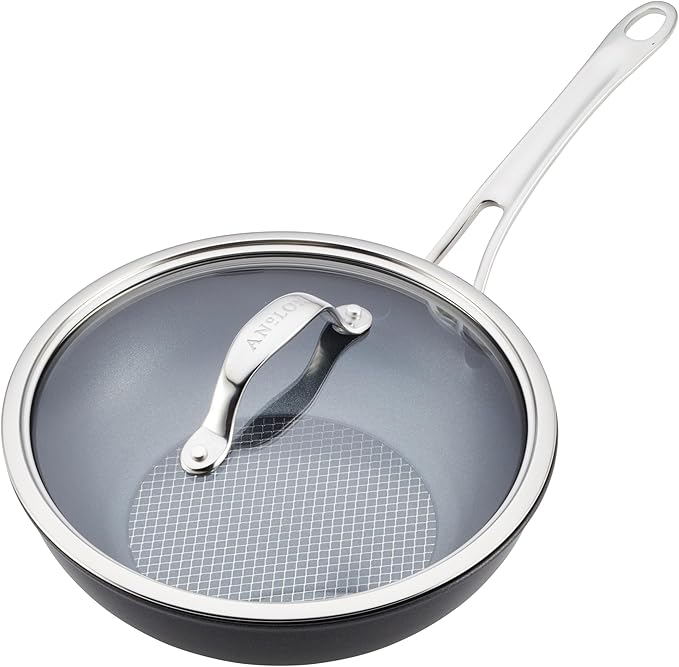 Wok Antiadherente Anolon X con Tapa, Acero Inoxidable, 25 cm miniatura 12