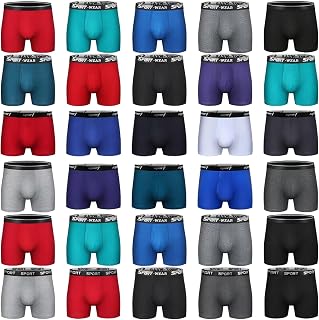 Mens Trunk Cotton Underwear Short Leg Comfy Breathable No Fly 10 Multipack