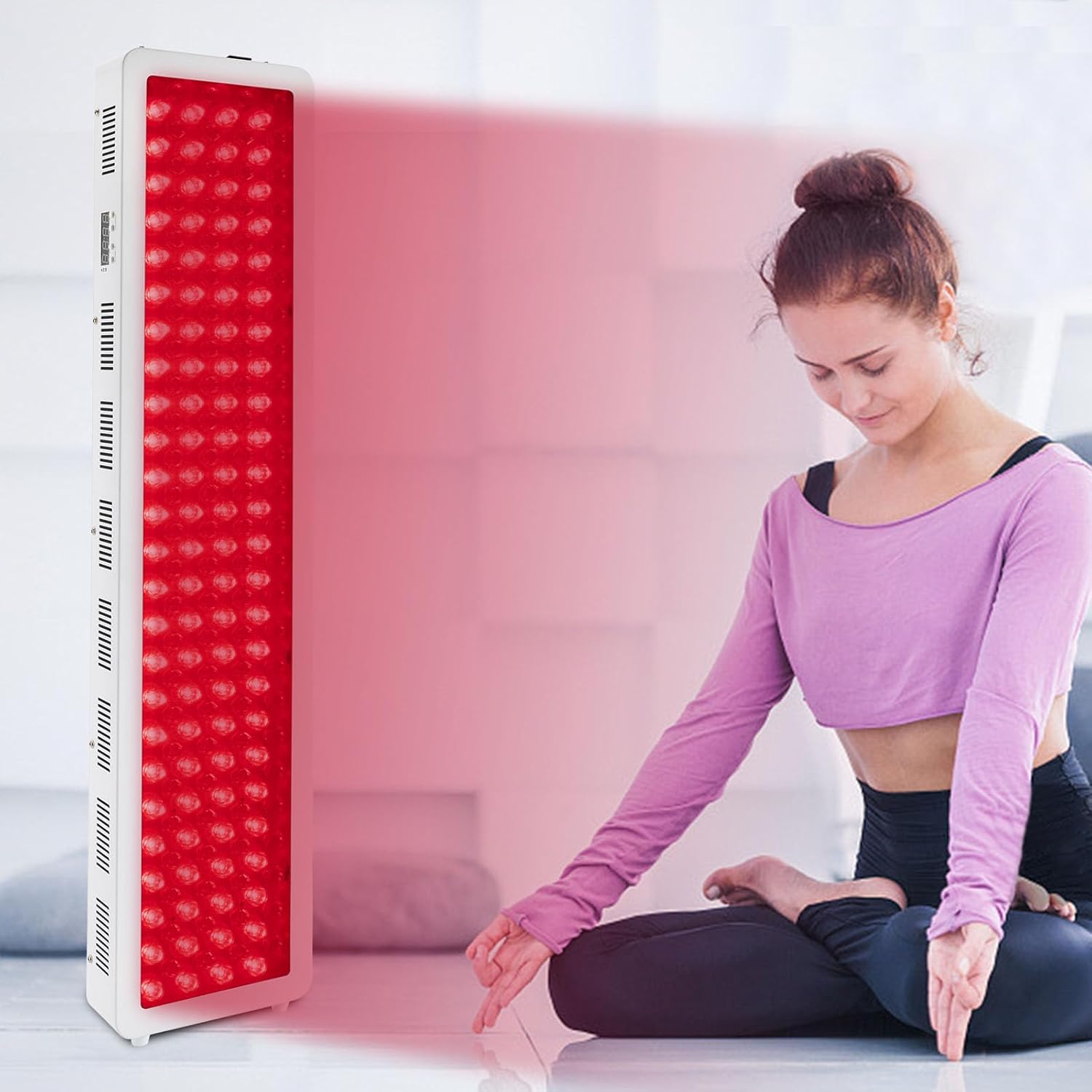 Infrared Red Light Lamp, 660nm 850nm Led Red Lights Ther-Apy Lamp, 1000w Red Light Near Infrared Light Panel, for Beauty Center/Family/Clinic Physio Lamp