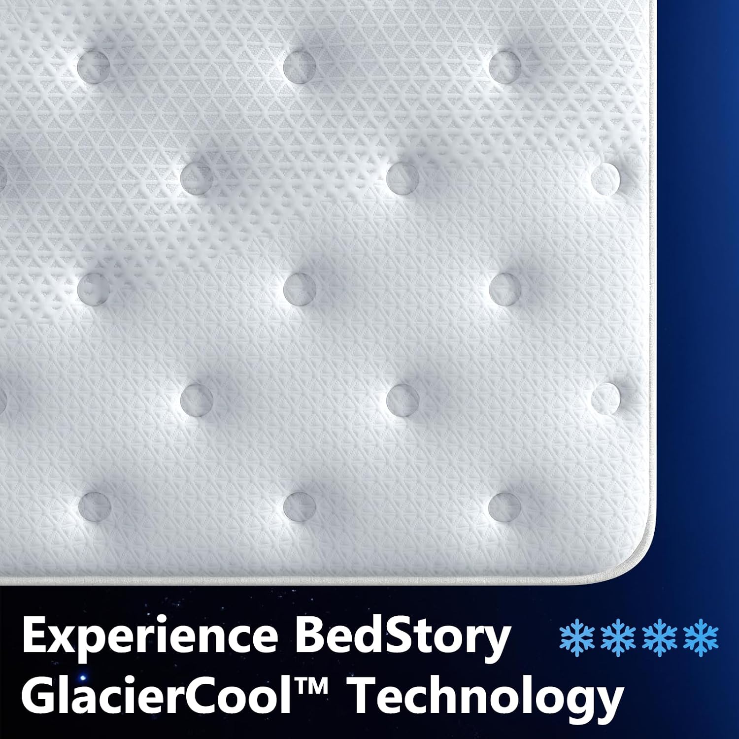 BedStory King Mattress, 14 inch Luxe Cooling Hybrid Mattress with Gel Memory Foam for Cool Luxury Sleep, 5-Zone Support for Pressure Relief, CertiPUR-US Certified, 365 Night Trial