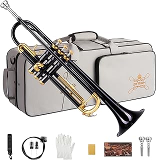 STRICH STR-1B Bb Trumpet (Black)