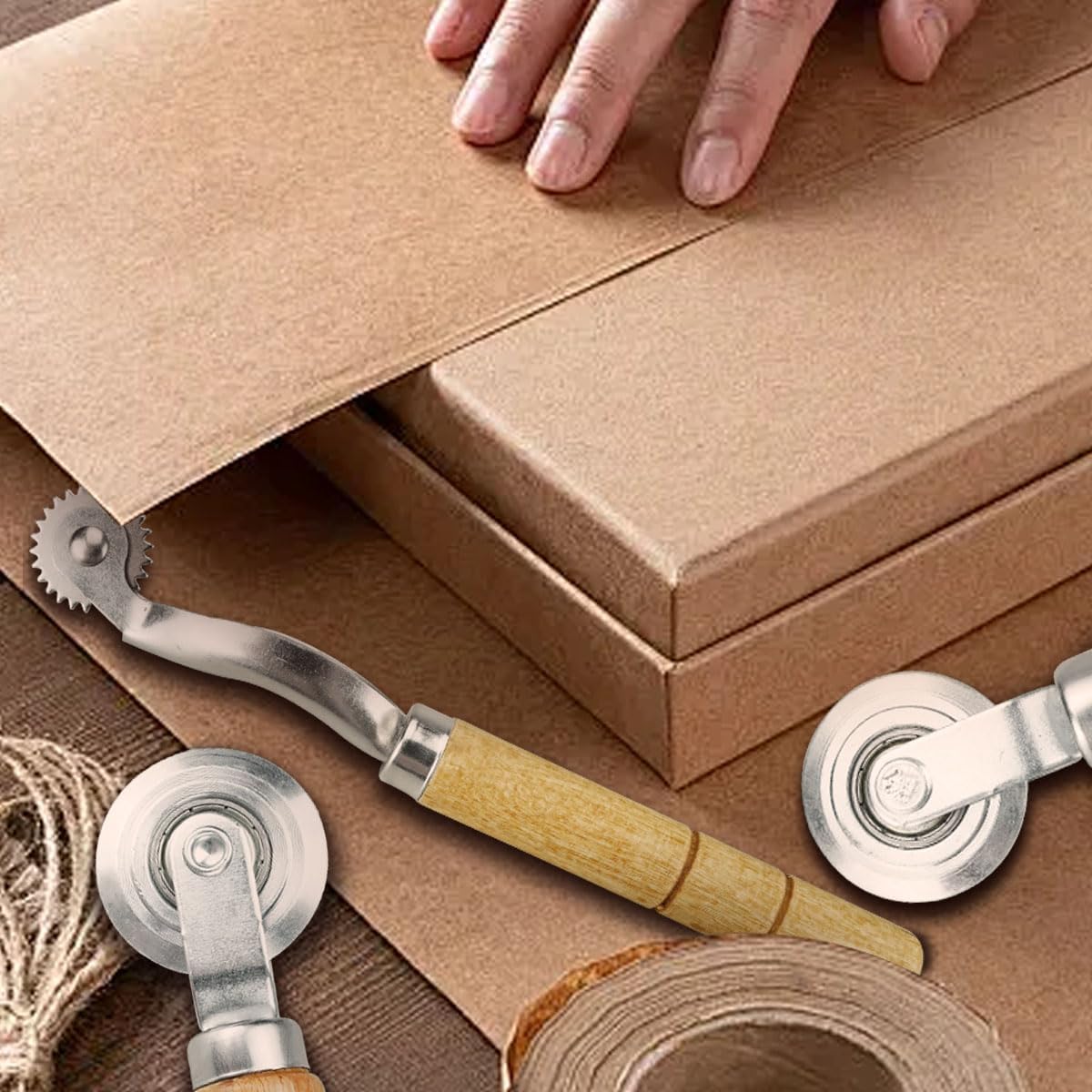 Cardboard Scoring Tool Kit Multi-Purpose Board Creaser Tool for Cardboard Box Paper Craft Gift Box DIY Making