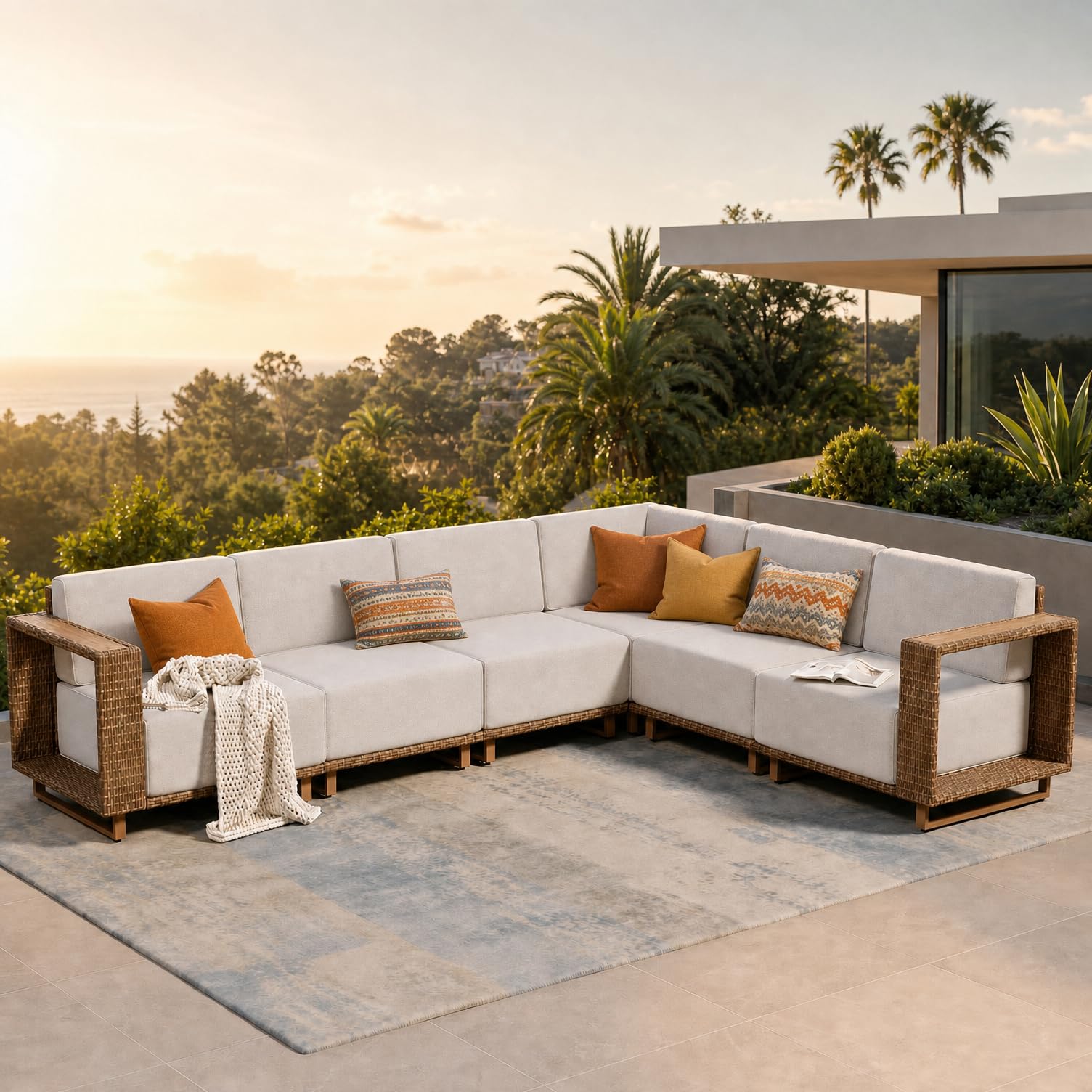 SUNSHINE VALLEY Patio Sectional Furniture