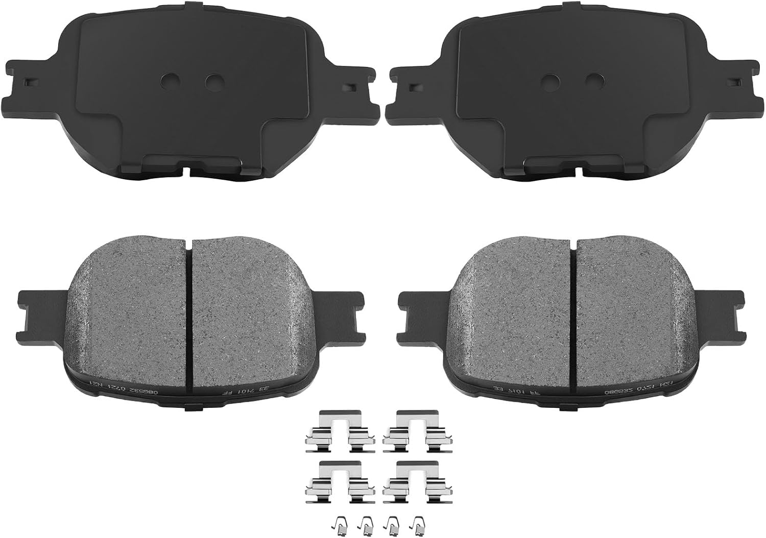 AUTOMUTO 4PCS Front Ceramic Disc Brake Pads Set D817 For Scion tC 2010,For Toyota Celica 2000-2005