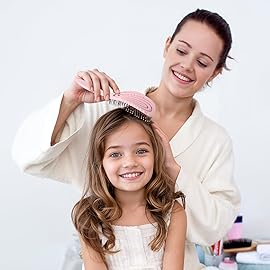 AIMIKE Hemp-Relax Detangler Hair Brush, Eco-Friendly Detangling Brush for Wavy Straight Hair, Vented Hairbrush w/Soft Bristles, Glide Through Tangles with Ease for Women, Kids, Wet & Dry Hair