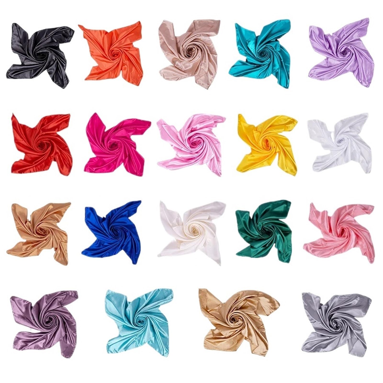 Bufanda Cuadrada de Seda Mulberry, Pañuelo de satén Pañuelo for Mujer Diadema de satén de Seda Pañuelos for el Pelo Satén de Seda Pañuelo Cuadrado de Seda Pañuelo de Seda for Mujer(8)