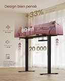 VASAGLE Scrivania Elettrica Regolabile in Altezza, 140 x 80 cm - 7