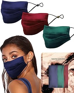 KARIZMA Beverly Hills Silk Face Mask Collection Pack. Fashionable Designer Face Mask for Women. Real Mulberry Silk Masks