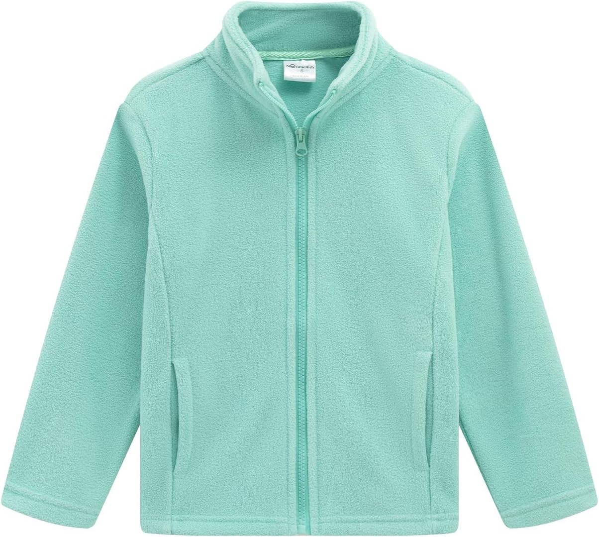 Noomelfish Girls Full Zip Soft Polar Fleece Jacket Outerwear Coat With Pockets (5-14 Years)