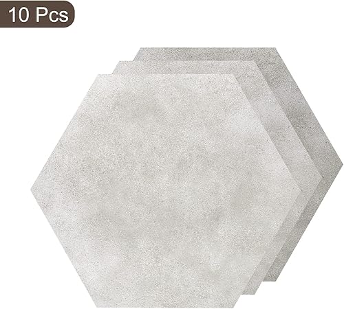 Miniatura 3 de uxcell Adhesivo de pared autoadhesivo para despegar y pegar, 10 unidades, 9 x 8 pulgadas, para decoración del hogar, cocina, baño, color marrón