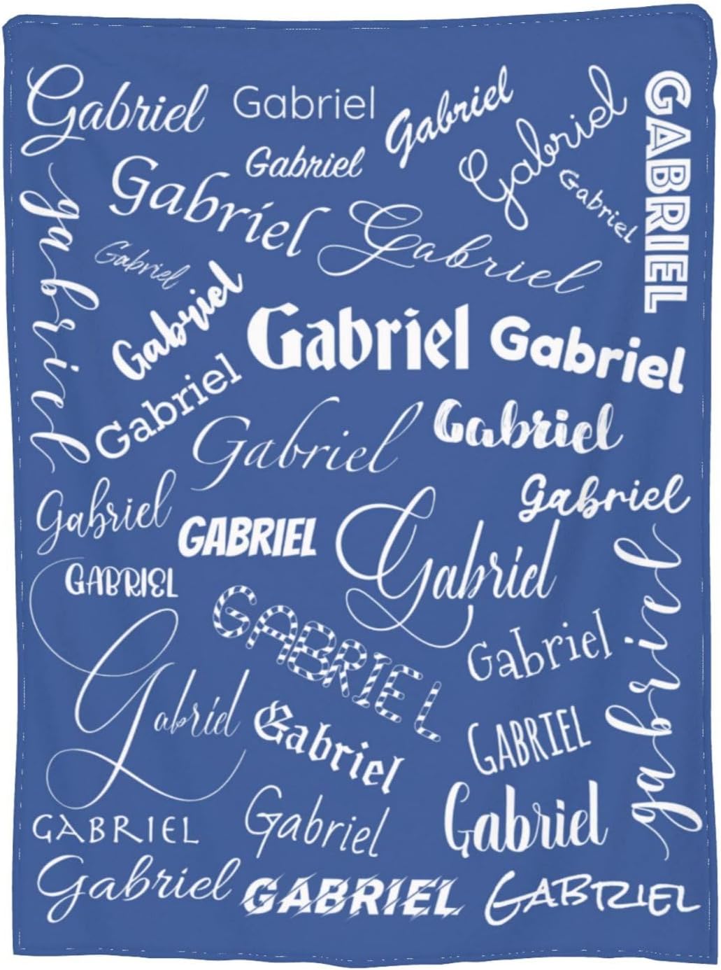 Personalized Name Blanket 50"x 40" (100x125cm) Customized Baby Blankets