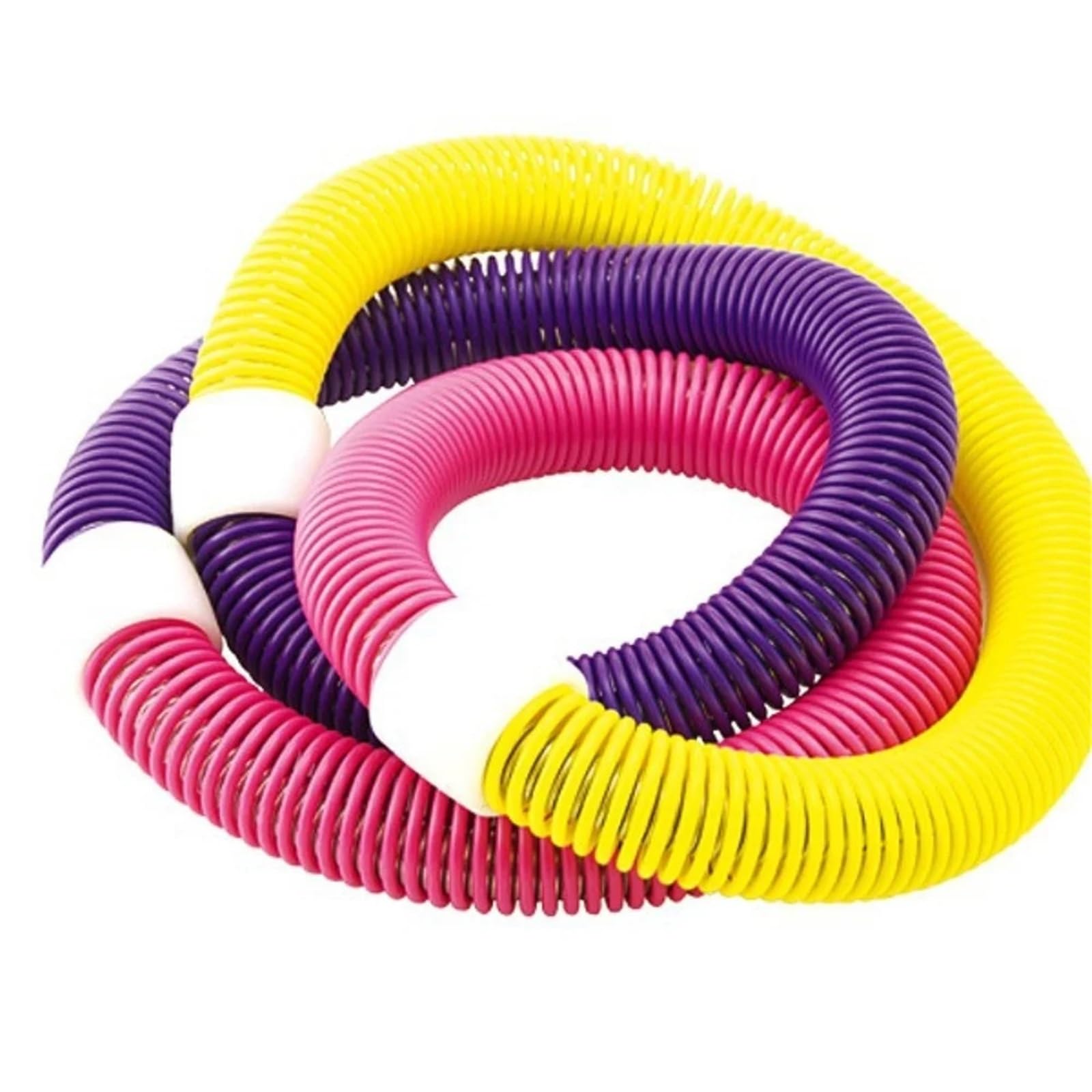 Hula hoop pieghevole a molla Anello fitness in plastica Attrezzatura for allenamento addominale tonificante for adulti
