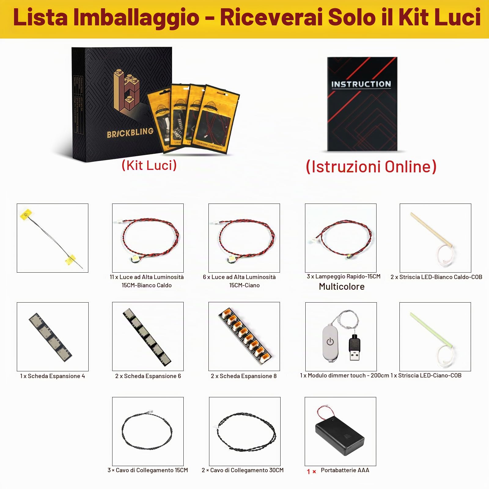 Kit di illuminazione decorativa compatibile con Lego 43019 Soccer Ball (senza modello), kit di luce LED compatibile con i mattoni Lego Soccer Ball